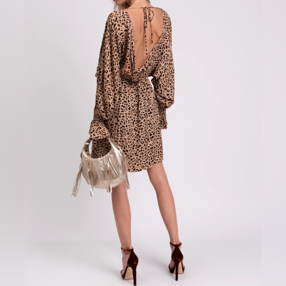 Baum Und Pferdgarten Leopard Print Open-Back Dress